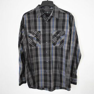Beverly Hills Polo Club Plaid Button Down